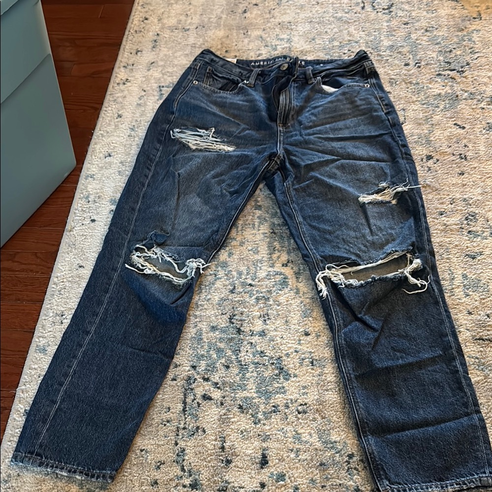Ripped mom jeans